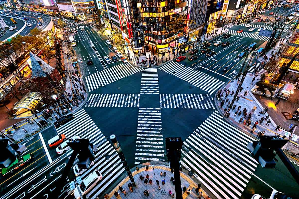 Shibuya Crossing in Tokyo Japan